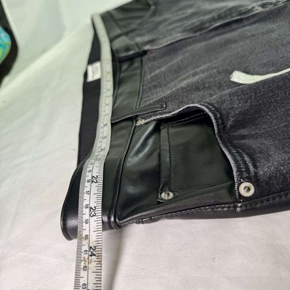 Abercrombie & Fitch The Ankle Straight Ultra High Rise Curve Love 37/24L Black - Picture 10 of 12
